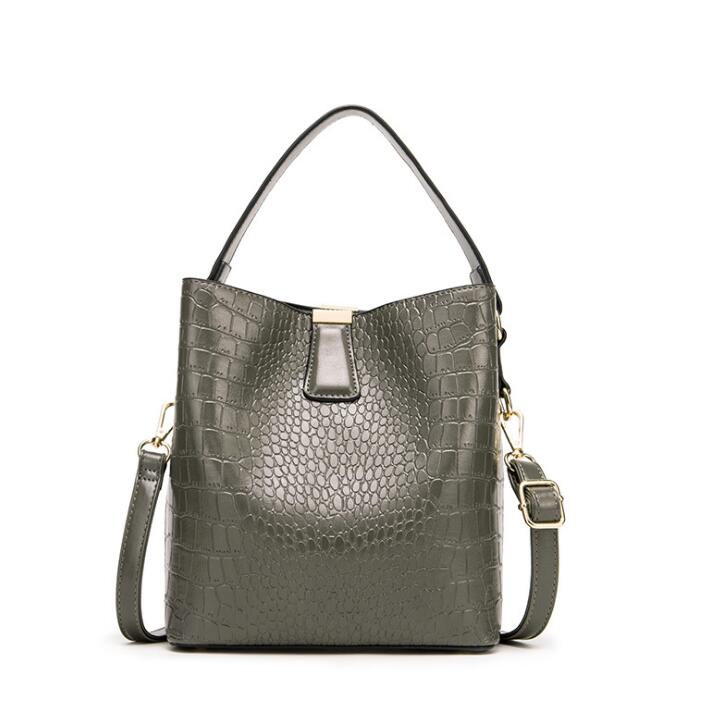 Crocodile Pattern Leather Bag