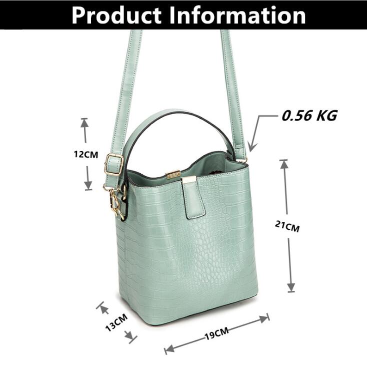 Crocodile Pattern Leather Bag