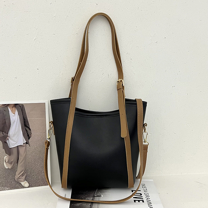 High-End Bucket Shoulder Bag