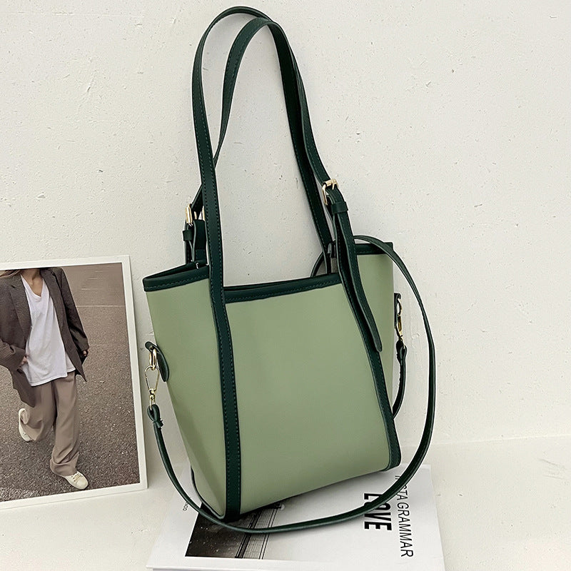 High-End Bucket Shoulder Bag