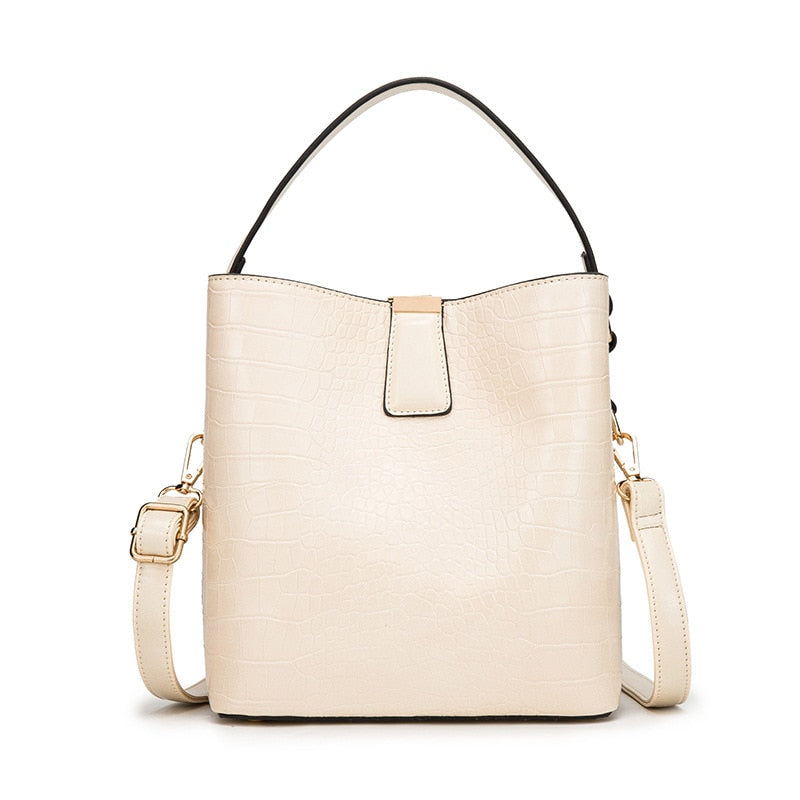 Crocodile Pattern Leather Bag