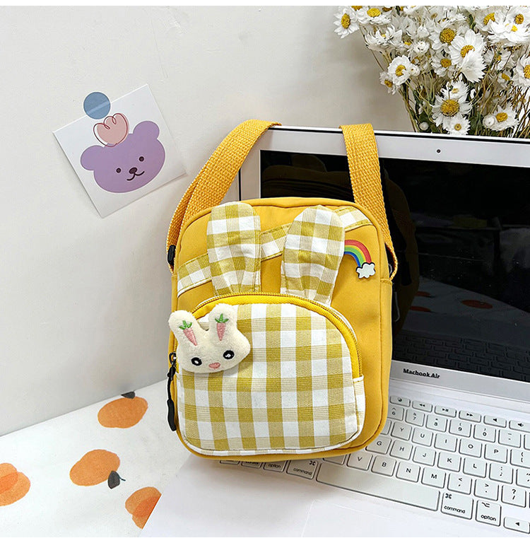 Plaid Messenger Bag