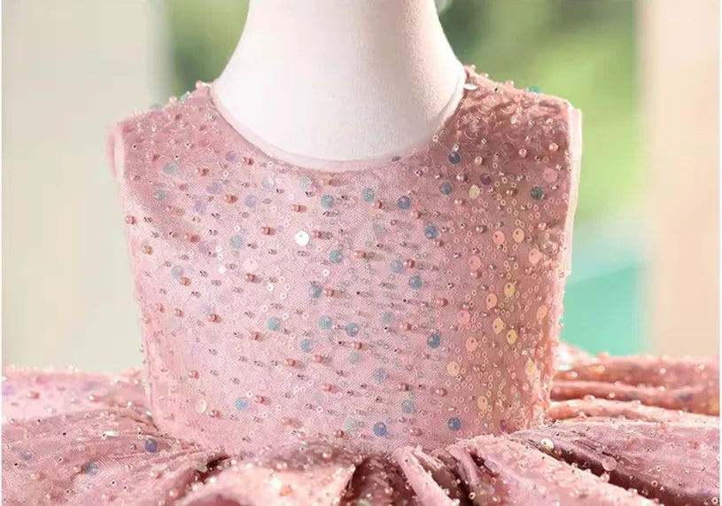 Blushing Bow Peplum Princess Dress