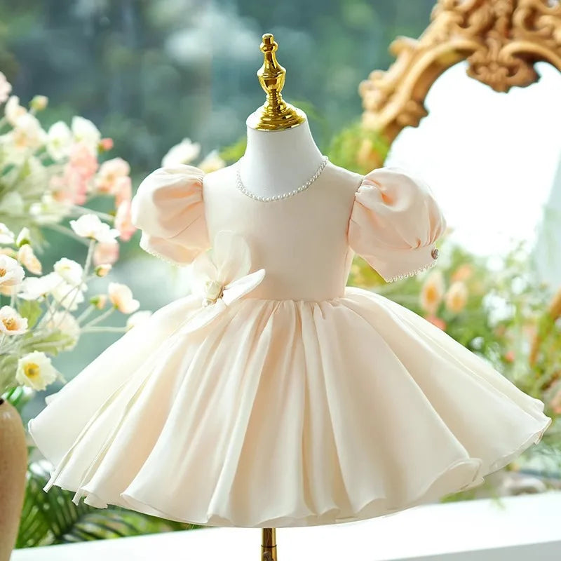 Champagne Blossom Party Dress