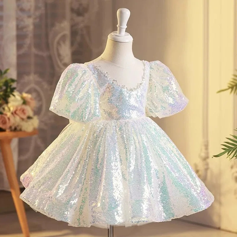 Iridescent Aurora Sequin Dress