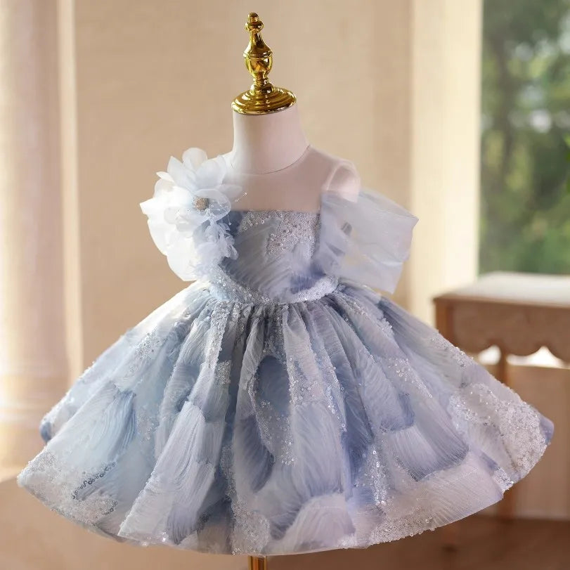 Frosted Sky Butterfly Ball Gown