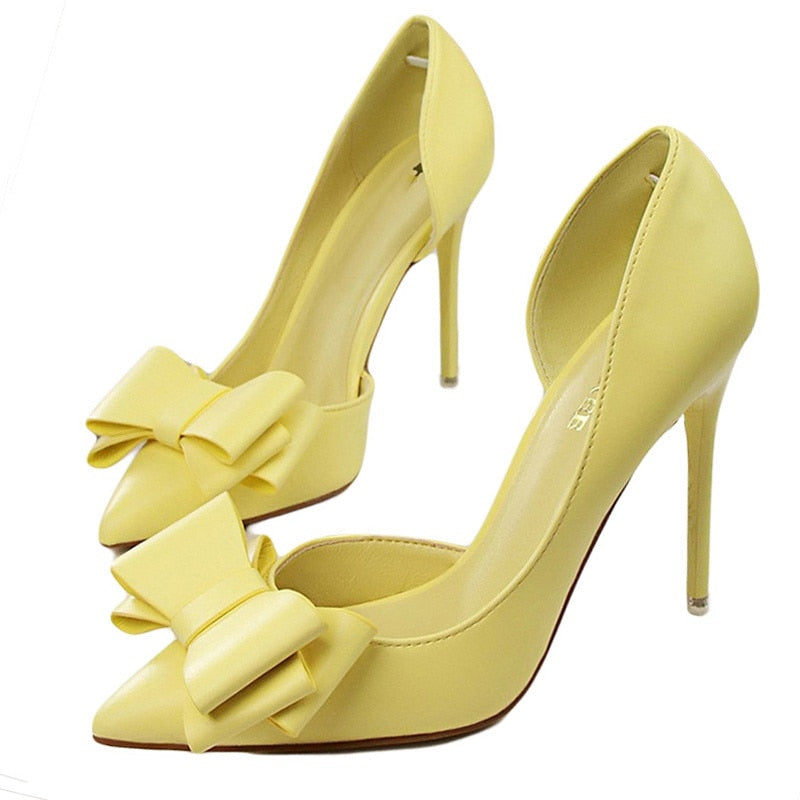 Delicate Sweet Bowknot High Heel