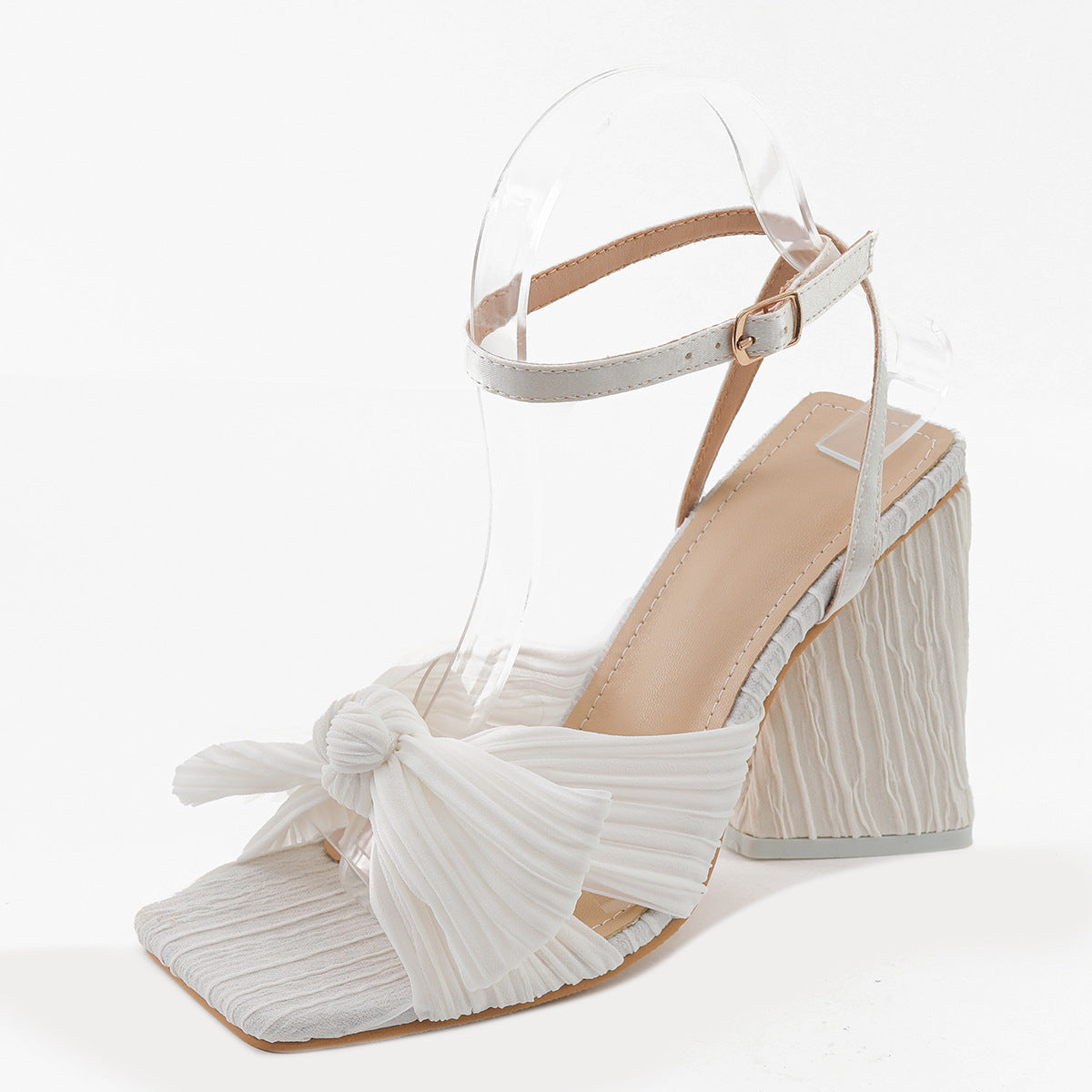Silk High Heel Sandals