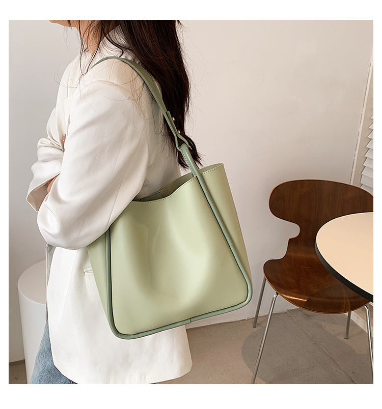 PU LEATHER TOTE BAG