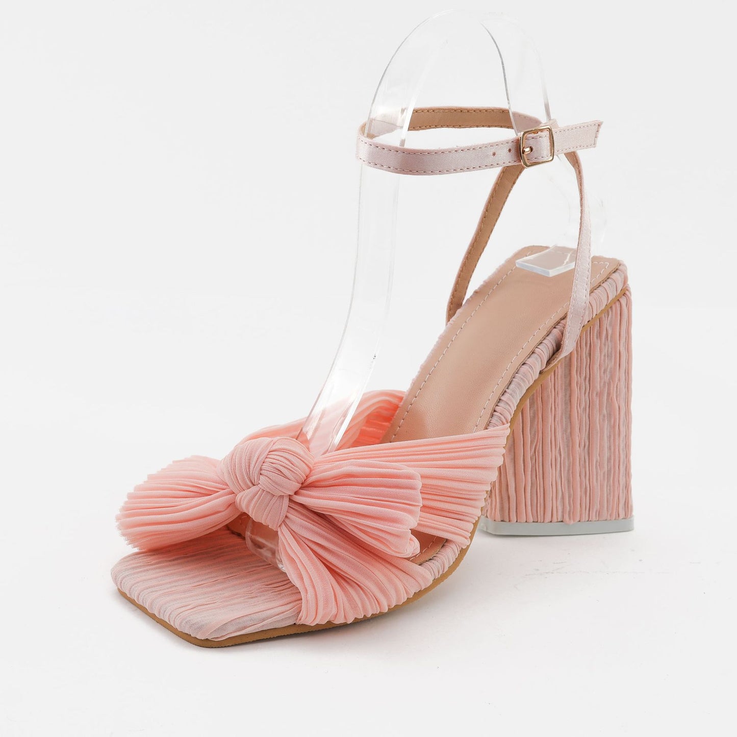 Silk High Heel Sandals