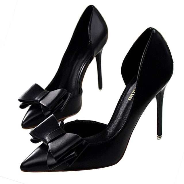 Delicate Sweet Bowknot High Heel