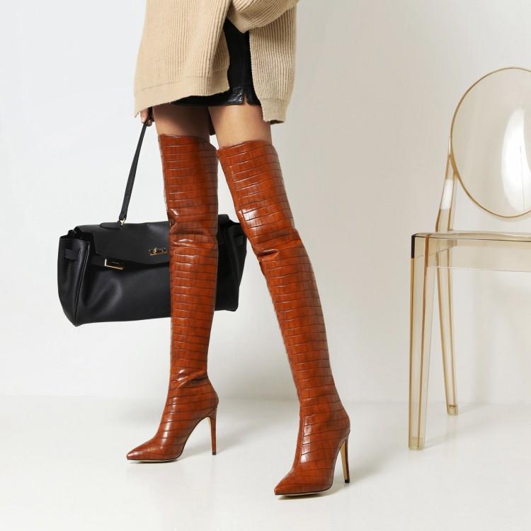 Over-the-Knee Stiletto Boots