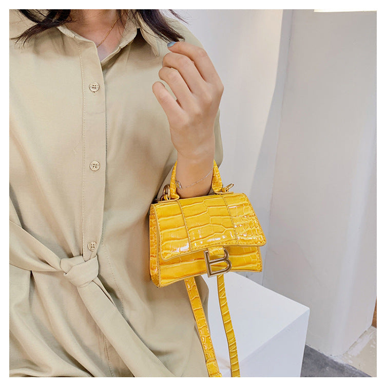 Crocodile Patterned Shoulder Bag