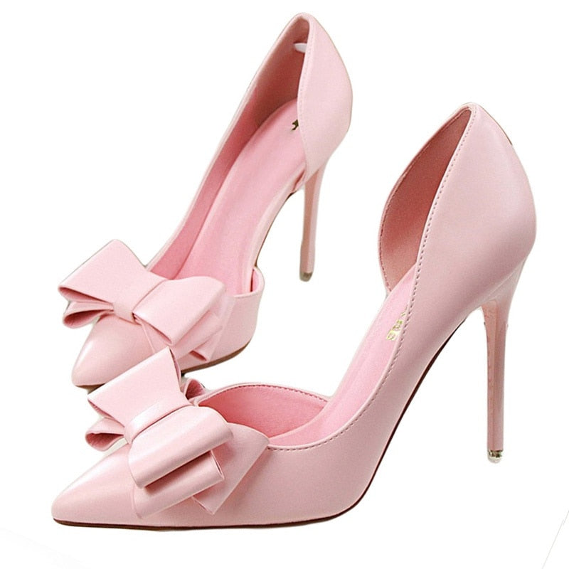 Delicate Sweet Bowknot High Heel