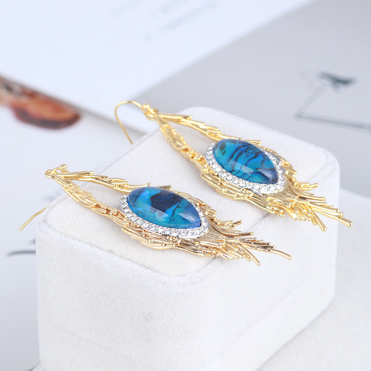 Phoenix Feather Stud Earrings