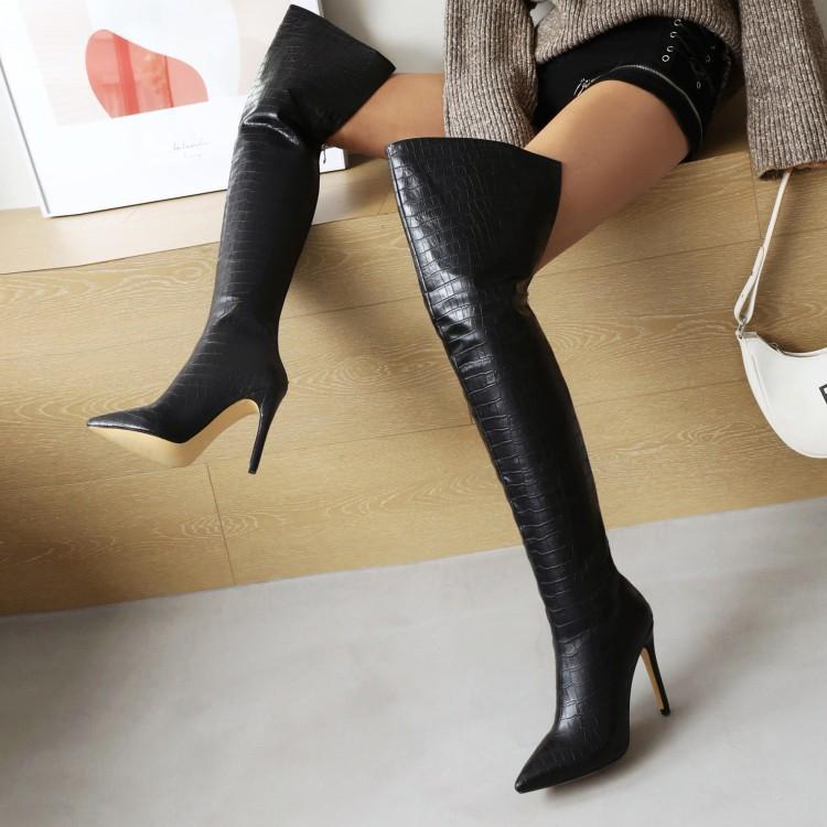 Over-the-Knee Stiletto Boots