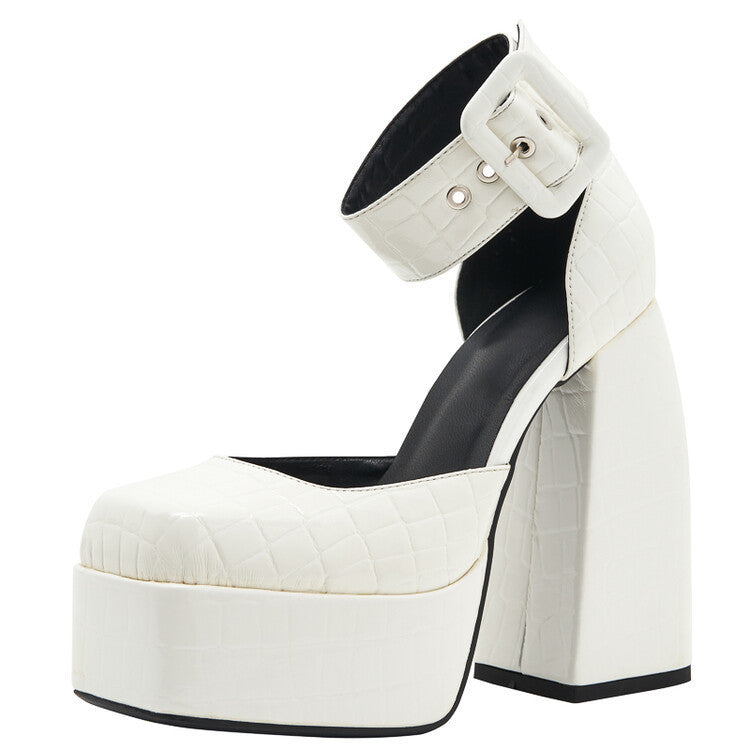 Chunky High Heel Sandals