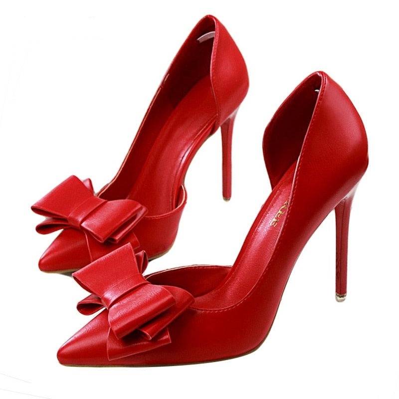 Delicate Sweet Bowknot High Heel