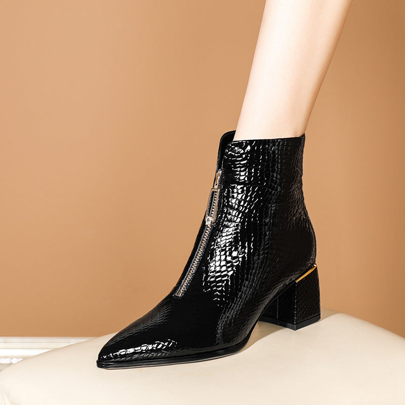Pointed Short Boots