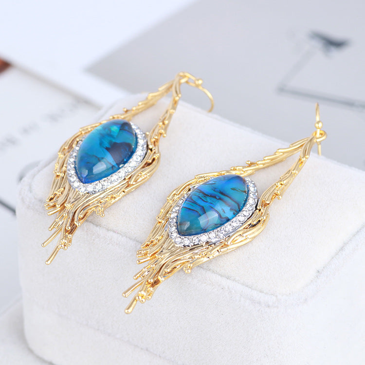 Phoenix Feather Stud Earrings