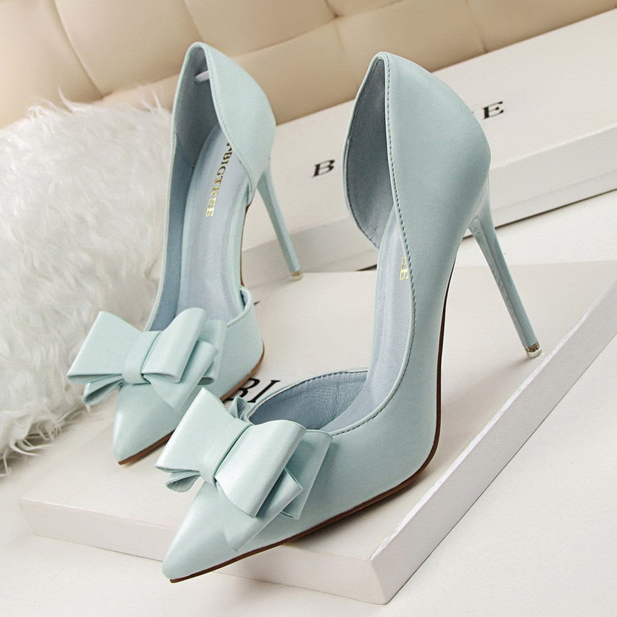 Delicate Sweet Bowknot High Heel