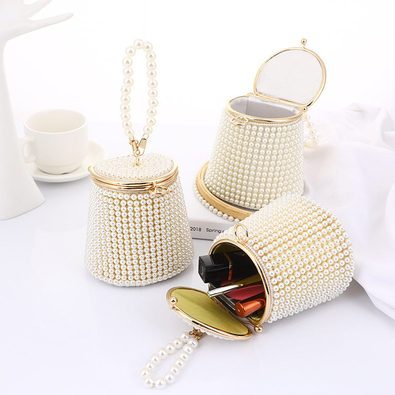 Stylish Pearl Clutch Bag
