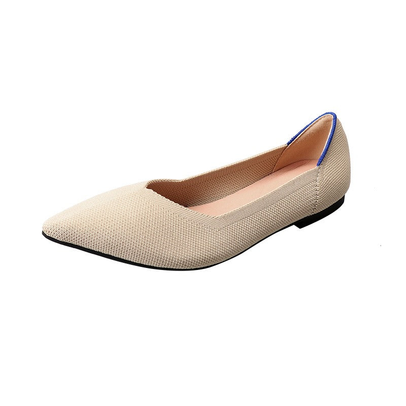 Ladybug Pointed Knit Shoes
