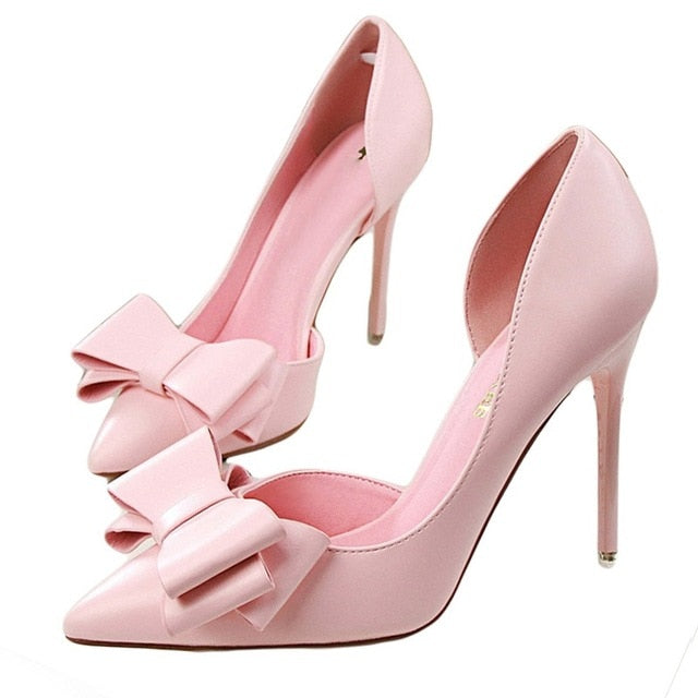 Delicate Sweet Bowknot High Heel