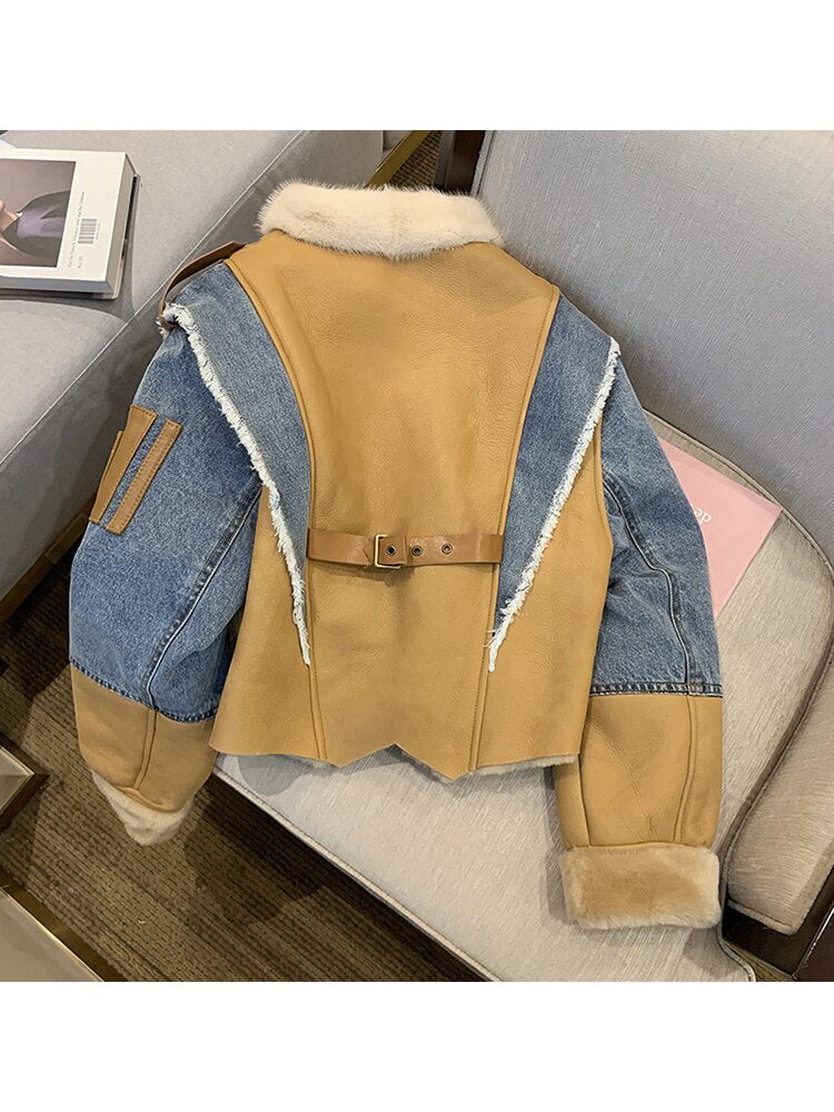Fashionable Short Fur Coat