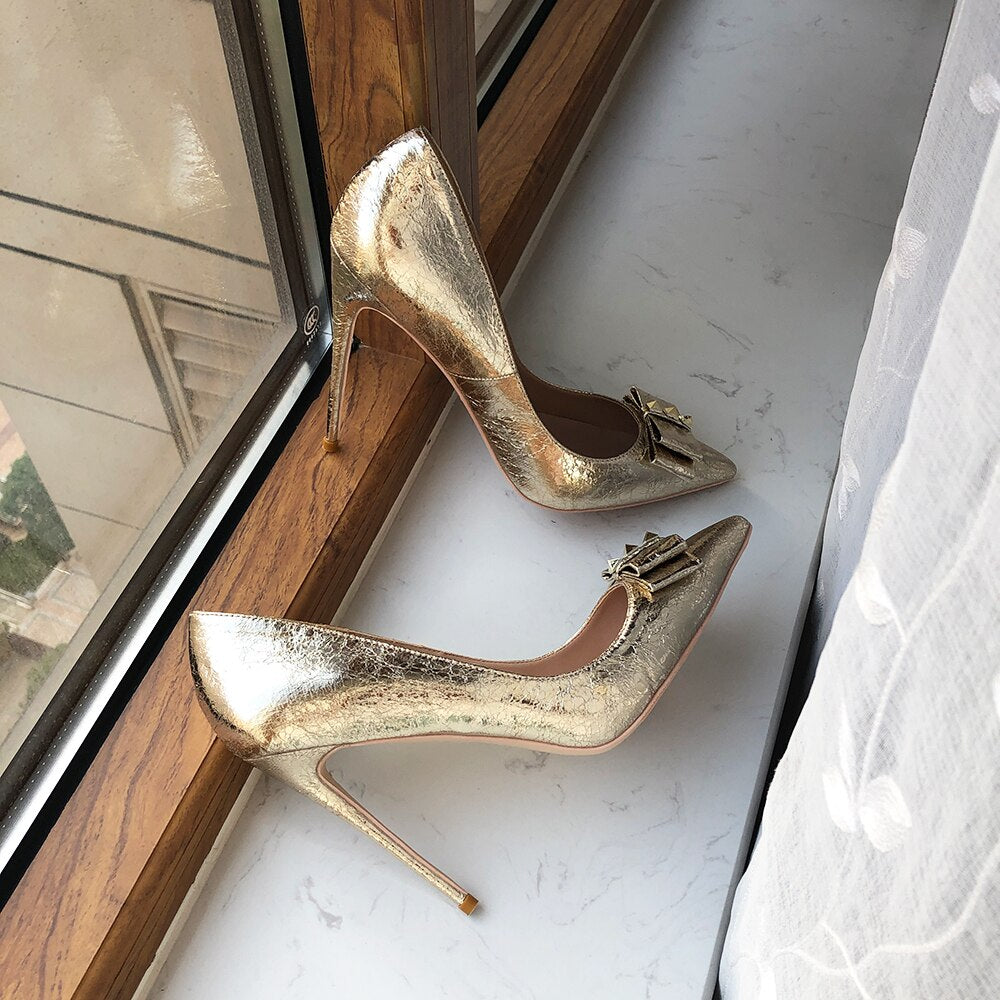 Shiny Stiletto High Heel