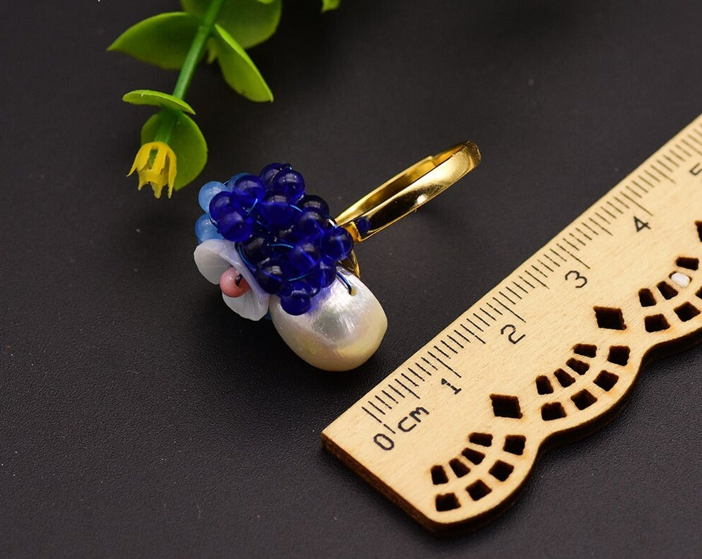 Handmade Natural Pearl Ring