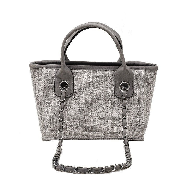 Chic Canvas Bucket Bag