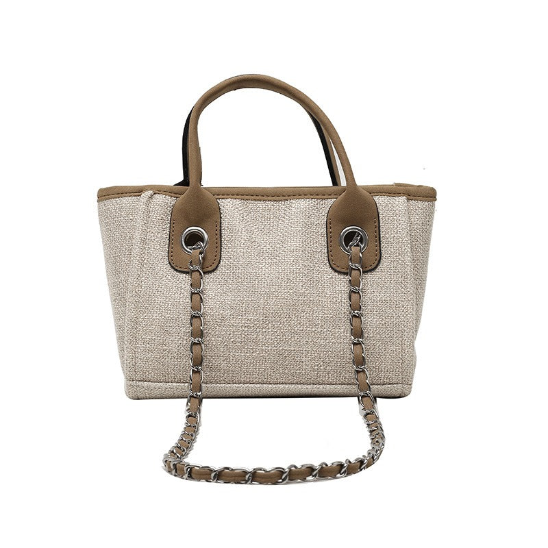 Chic Canvas Bucket Bag