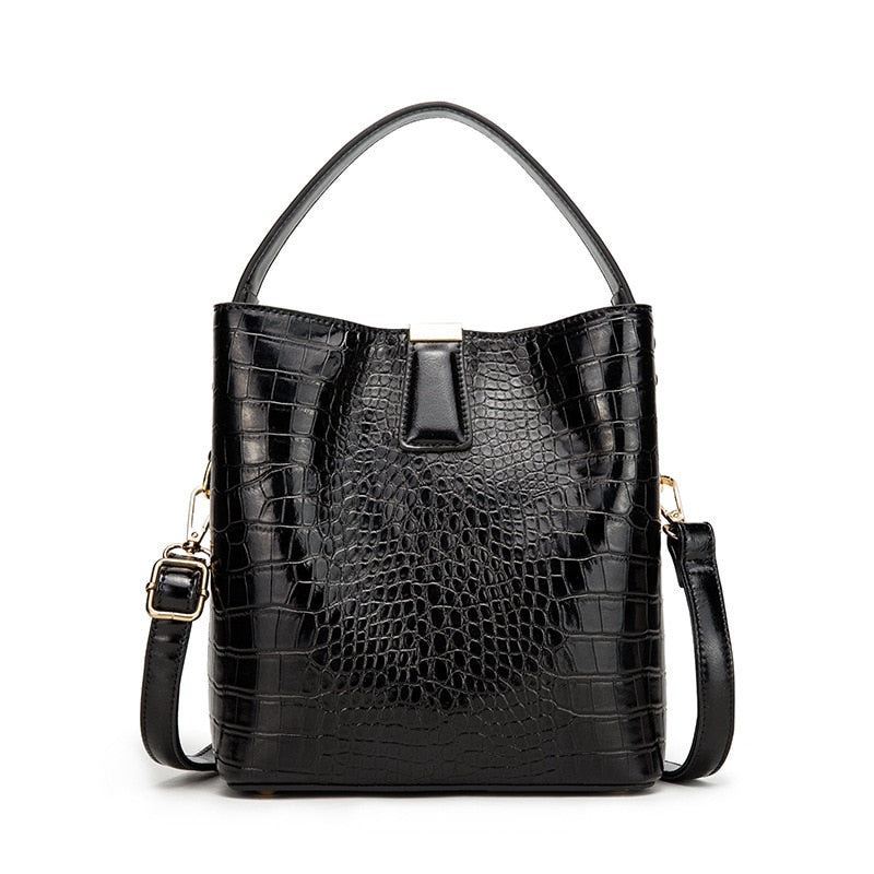 Crocodile Pattern Leather Bag