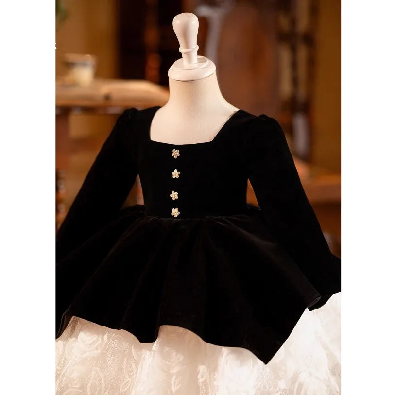 Midnight Lace Princess Dress