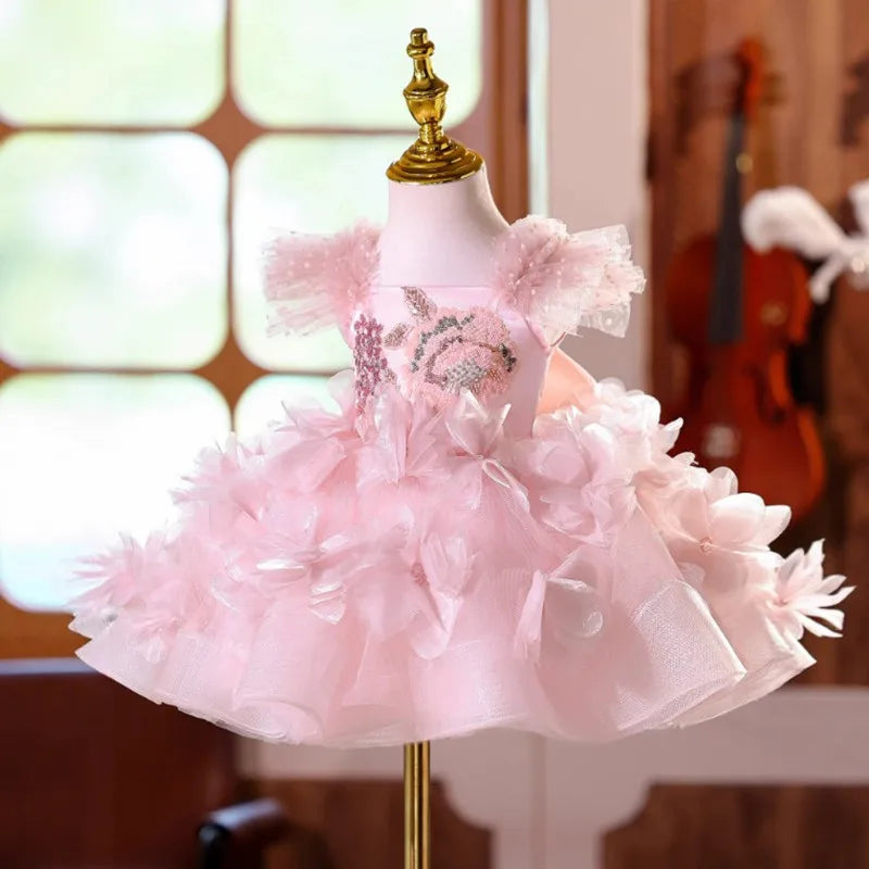 Pink Whisper Petal Tutu Dress