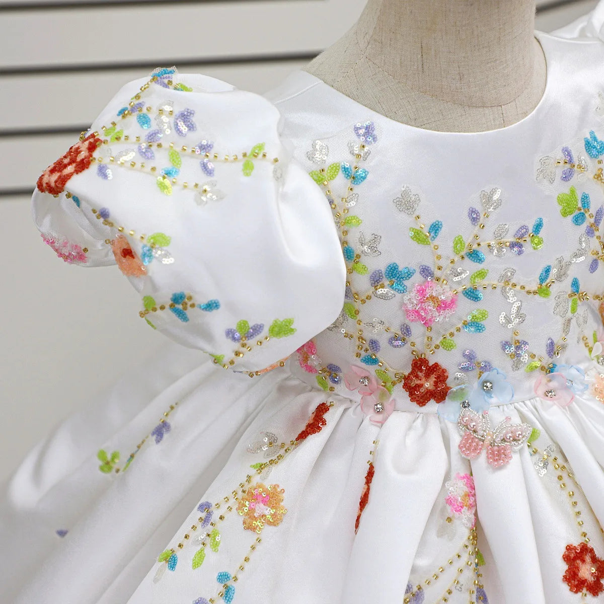 Rainbow Blossom Princess Gown