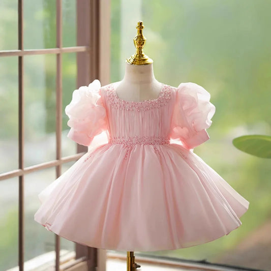 Blushing Pearl Tulle Dress