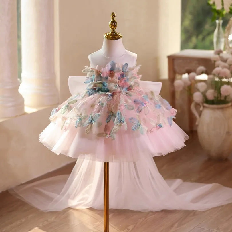 Pastel Bloom Butterfly Princess Dress