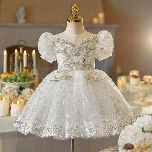 Moonlit Snowflake Ball Gown