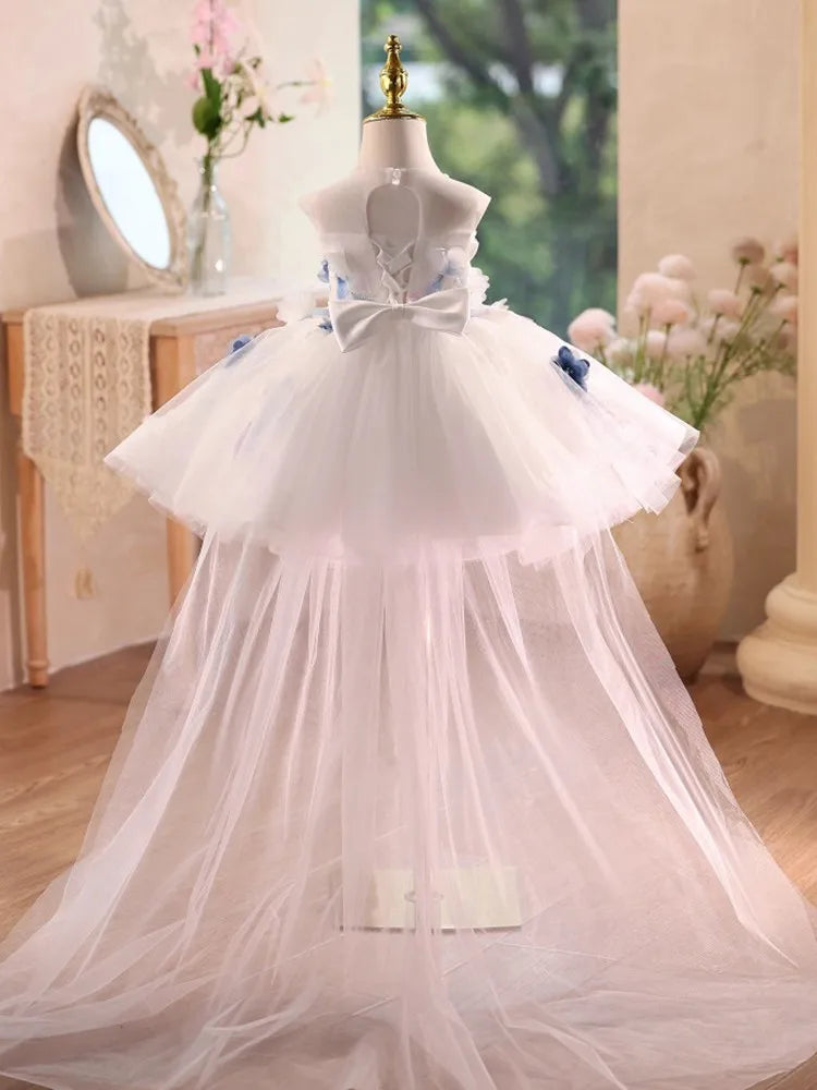 Bluebell Whisper High-Low Gown