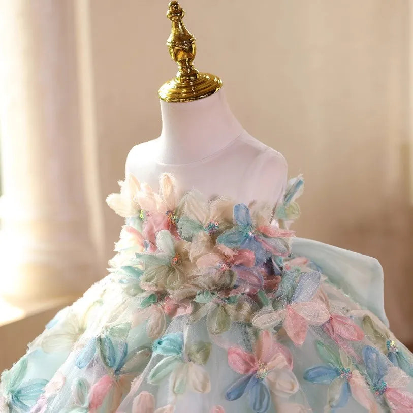 Pastel Bloom Butterfly Princess Dress