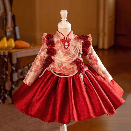 Ruby Peony Heritage Dress
