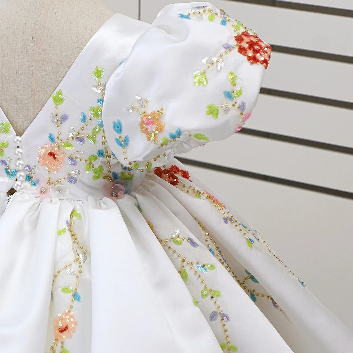 Rainbow Blossom Princess Gown