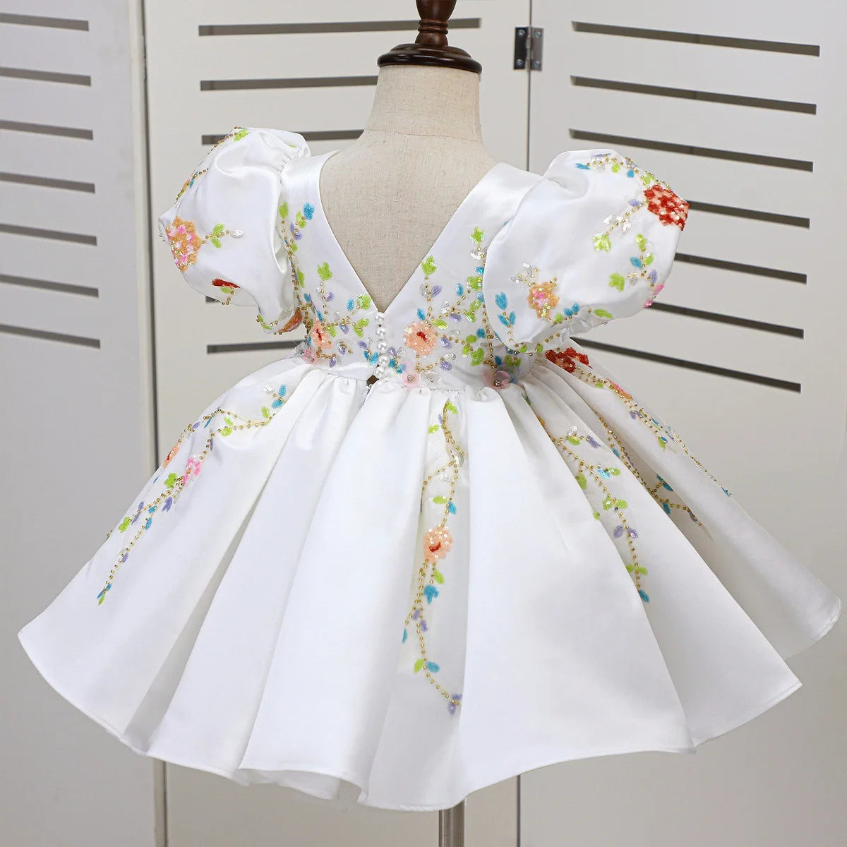 Rainbow Blossom Princess Gown