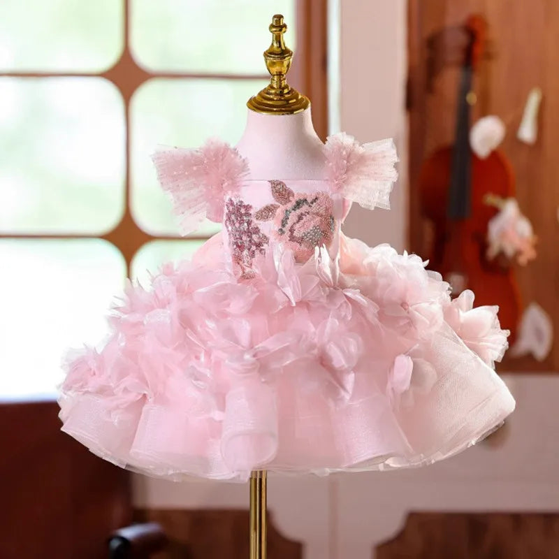 Pink Whisper Petal Tutu Dress