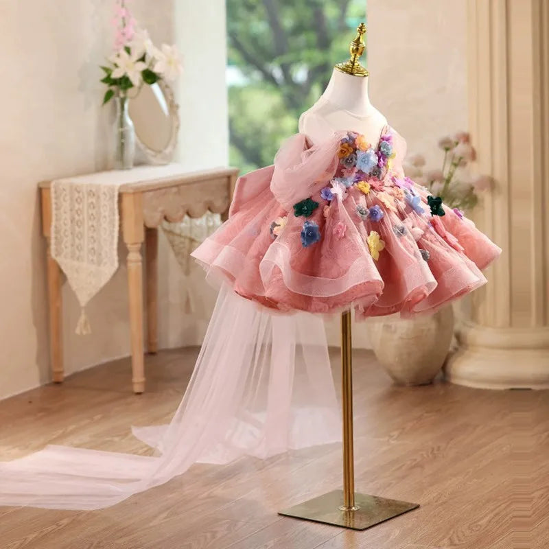 Rainbow Meadow High-Low Tutu Gown