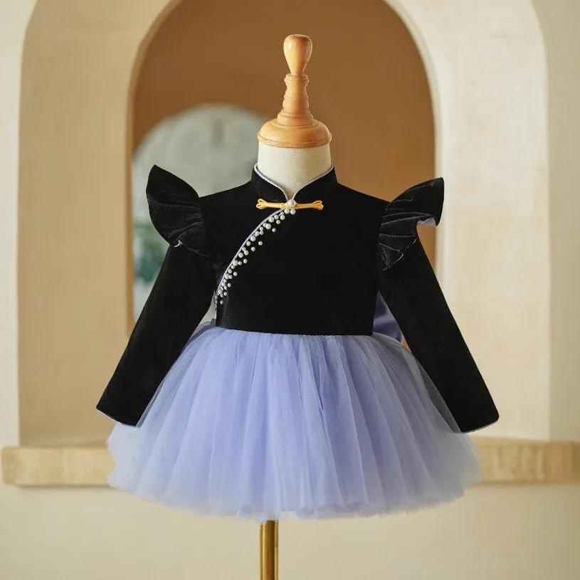 Midnight Pearl Sky Tutu Dress