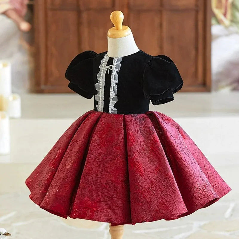 Crimson Noir Vintage Princess Dress