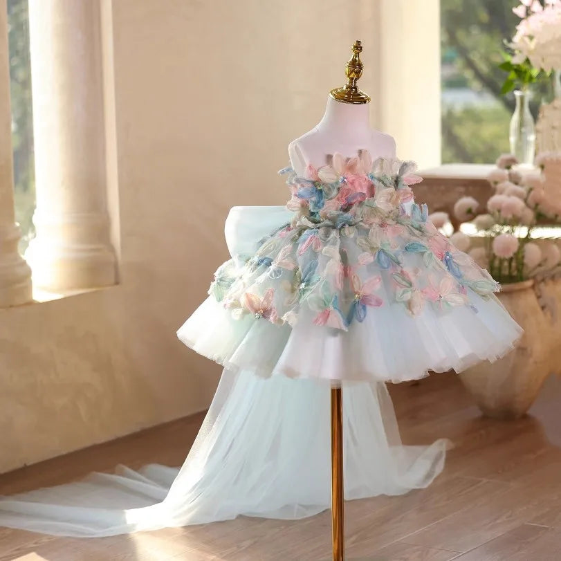 Pastel Bloom Butterfly Princess Dress